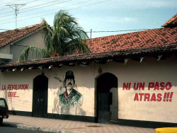 15 The Revolution Continues. . . sign in Nicaragua 800