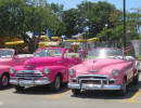 pink chevy taxis in havana 800
