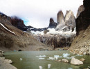 36 glaceier at the foot of the 3 towers of paine in tierra del fuego  chile
