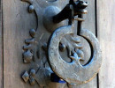 105 old brass door knocker photographed in mexico 800