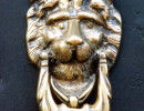 128 shiny brass lion head from guatemala 800