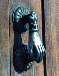 32 brass hand and a peep hole photgraphed in honduras 800