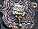 39 old brass face knocker photographed in guatemala 800