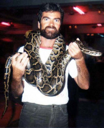21 wearing a large python in thailand 800