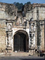 25 entrance to a earthquake ruined church in antigua  guatemala 800