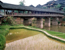 70 wooden covered bridge in a small village west of yangshou  china 800