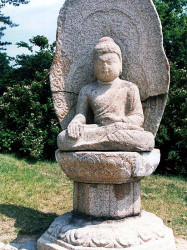 47 buddhist statue at a monastery in south korea 800