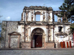 1 facade of a destroyed church in antigua  guatemala 800