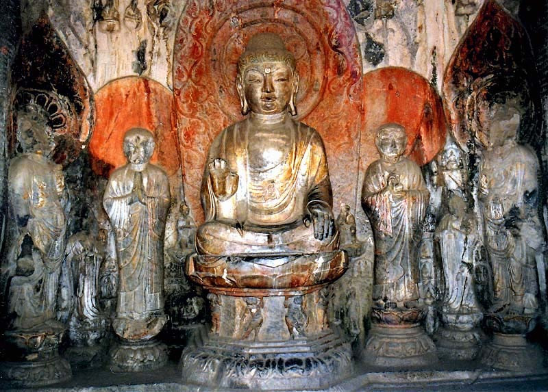 16 statues inside a buddhist cave in thailand 800
