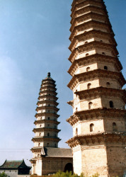 92 two pagodas in beijing  china