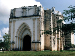 10 old colonial church outside of merida  mexico 800