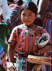 29 young maya girl at the market in solala  guatemala