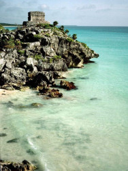 20 outpost built on rock cliff along the caribbean sea at tulum